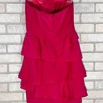 Shoshanna  Silk Pink Strapless Tiered Mini Dress Size 4 Photo 4