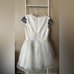 Chi Chi London Dress US Size 6- white w/ blue floral Photo 7