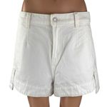 7 For All Mankind NEW 7 for NEW All Mankind Women's White High Rise Wide Leg Denim Jeans Shorts 30 Photo 0