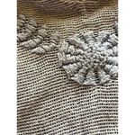 ZARA  Blue Crochet Embroidered Flutter Sleeve Blouse XS | Sheer Boho Peasant Photo 7