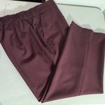 Avenue size 14 petite pull on pants with pockets, tommy panel control burgundy Photo 4