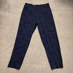 Athleta Brooklyn Ankle Pants Navy Blue Camouflage Print Photo 2
