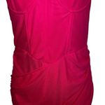 Pretty Little Thing Hot Pink Corset Chain Strap Bodycon Dress NWT Size 6 Photo 4