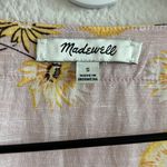 Madewell  Linen-Blend Ruffle-Cuff Wrap Dress in Dutch Dandelions Small Photo 2