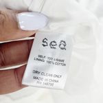 Sea New York Women's Shannon White Scallop Dress Open Back Size Large Photo 7