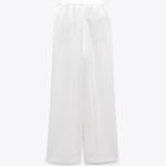ZARA nwt wide straight leg high waisted men’s style pleated pants Photo 9