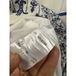 Sleeveless Dress Tiered Embroidery Blue Trim Casual Summer Sundress Size M Photo 6