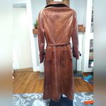 Vintage skin Gear Brown Leather Trench Coat Photo 1