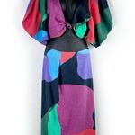 Mara Hoffman Raya Tie Front Cropped Top & Sunja Skirt Set Multicolor Size 2 Photo 4