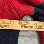 Brandy Melville John Galt  Womens Sweater Red Blue Striped Cotton Knit One Size Photo 3