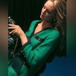 Tuckernuck Pomander Place Coco green tweed dress Size L Photo 3