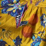 Maeve Anthropologie Fruit Print Orange Mini Boho Tiered Smock Skirt Large Photo 7