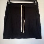 Market & Spruce Women's Lounge Soft Jersey Athletic Knit Drawstring Skirt Size M Black Size M Photo 1