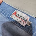 Acezung heavily embroidered boho straight leg hi rise jeans light wash size 10 Blue Photo 6