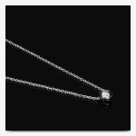 Boutique NEW 18k Gold Plated White Ceramic Bezel Set Diamond Pendant Necklace, 18-20”‎ Photo 10