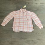 Faherty  Organic Cotton‎ Ollie Blouse - Size M - Aroma Plaid - NWT Photo 3