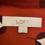 Loft Ann Taylor  Sleeveless Shift Dress Womens Small Peacock Pattern Photo 1