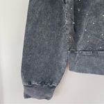 Le lis NWT Black Starlight Acid Wash Rhinestone Hoodie Size S Photo 8