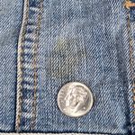 Mudd ‎ Denim Vest with Gray Hoodie Size Small Blue Jean Sleeveless Jacket Photo 6