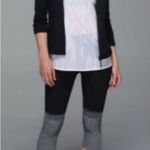 Lululemon Womens Seamlessly Street Crop Hombre Black Grey Size Small Active Yoga Photo 2