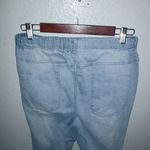 GoGo Jeans USA 30x26 13J High Wash Light Wash Y2K Pull On Distressed Jogger Jean Blue Size 30 Photo 8