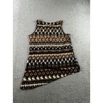 Ny Collection Ny‎ Collection Blouse Women Medium V Neck Asymmetrical Boho Southwestern Aztec Photo 1