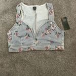 Wild Fable  Floral Denim Crop Top Photo 2