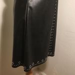 BLANK NYC  slip dress BLACK STUDDED VEGAN LEATHER M Photo 5