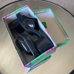 Forever Young NIB Black Jelly Heel Sandals Photo 13