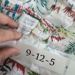 Sigrid Olsen  Skirt Womens Small White Botanical Floral Ruffle‎ Hem Summer Mini Photo 2