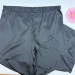 Eileen Fisher  Satin Straight Leg Pant Trousers Pull On Black Photo 6