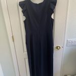 Elle Navy one piece pantsuit with ruffle sleeves, large‎ Photo 4