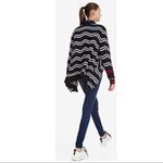 Desigual NWT  Nautical Stripped Open Front Wool Blend Cardigan Large Photo 3