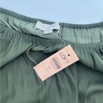 Loft NWT  Solid Green Blouson Airy Midi Dress Size 16 Photo 5