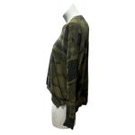 VICI Women's Camouflage Knit Long Sleeve Top Size L Green Casual Photo 3