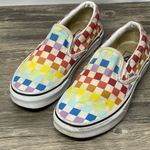 Vans  Off The Wall Multicolor Checkered Slip-On Shoes size 6 Photo 0