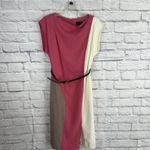 Donna Karan Women's NWT Contemporary Colorblocked Sheath Belted Midi Dress 8 Photo 8