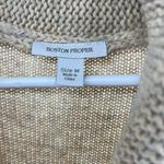 Boston Proper  scarf neck sweater dress medium wool blend lambswool neutral Photo 7