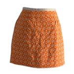 Fossil Orange Cotton Canvas Mini Skirt | US 6 Photo 0