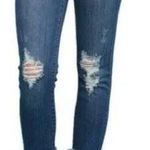 Judy Blue Mid Rise Skinny Fit Cuffed Raw Hem Dark Wash Denim Jeans Size 32 NWT Photo 0