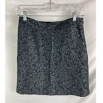 Loft Ann Taylor  Paisley Print Black Pencil Skirt Size 6 Photo 0