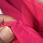 American Eagle 💖  Hot Pink Ruffle Romper Medium Adjustable Straps Small Flaw Photo 5