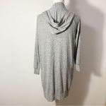Anthropologie  Silence + Noise Hoodie Duster Pockets Gray Open Cardigan Size S Photo 12
