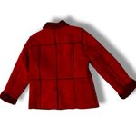 Style & Co Penny Lane . Winter Coat Womens Large Red Faux Fur Warm Y2K Timeless Photo 1