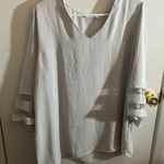 Zenana Gray 3/4 Sleeve Elegant Blouse XL Photo 0