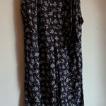 American Eagle  Outfitters Black Floral Jumpsuit Women Size Small Petite Photo 0