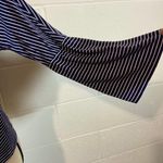 Top Shop Flare Sleeve Navy Striped Crewneck Blouse Photo 3