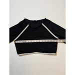 Icon Swim Black/White Swim Cropped Top Sz L Photo 4