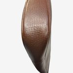 Burberry Brown Embossed Leather Crossbody Adjustable Strap Heritage Style Photo 13