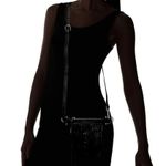 Vince Camuto Tal Belt Bag Black Croc Convertible Photo 5